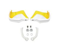 VDFNGFD Compatible With Carbon Look Handguard Hand Shield Protector Windshield Compatible With BMW R1200GS R1200 GS LC R1250GS GSA F800GS ADV S1000XR F750GS F850GS(White Yellow Set)
