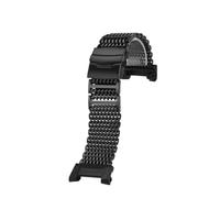 VDFNGFD Compatible With Casio Mudmaster GWG-B1000 The Third Generation Modified Stainless Steel Metal Watch Strap Black Bracelet Men(Style-G29-02-Black)