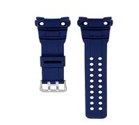 VDFNGFD Compatible With Casio Watch 5371 GWN-1000B GWN-1000 Resin Silicone Strap Replacement Sport Waterproof Rubber Band Breathable(Blue-silver)
