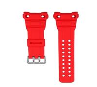 VDFNGFD Compatible With Casio Watch 5371 GWN-1000B GWN-1000 Resin Silicone Strap Replacement Sport Waterproof Rubber Band Breathable(Red-silver)