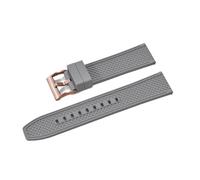 VDFNGFD Compatible With Design Bullet Shape HAISCH FKM Rubber Watch Strap 18mm 20mm 22mm 24mm Quick Release WatchBand Diving Waterproof Wristband(FKM-Gray 4,20mm)