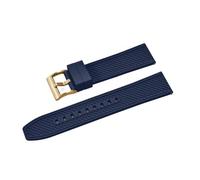 VDFNGFD Compatible With Design Bullet Shape HAISCH FKM Rubber Watch Strap 18mm 20mm 22mm 24mm Quick Release WatchBand Diving Waterproof Wristband(FKM-Blue 3,24mm)