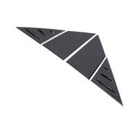 VDFNGFD Compatible With Fiat 500 2010-2024 ABS Black Rearview Mirror Side Triangle Spoiler Trim Decorative Sticker Car Accessories(Carbon fibre)