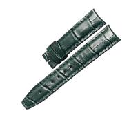 VDFNGFD Compatible With IWC DA VINCI IW458312 ALLIGATOR LEATHER WATCH STRAP(Coal Black)