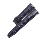 VDFNGFD Compatible With IWC DA VINCI IW458312 ALLIGATOR LEATHER WATCH STRAP(GREEN BLUE)
