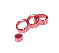 VDFNGFD Compatible With Jaguar F-TYPE 2013-2022 Aluminum Alloy Car Air Condition Knob Audio Volume Control Button Circle Trim Ring Cover Accessories(Red)