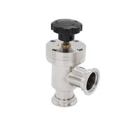 VDFNGFD Compatible with KF16 KF25 KF40 KF50 KF Vacuum Flapper Valve Manual Baffle Stop Angle Flange Pipe Ting(L-Type,KF40_Size)