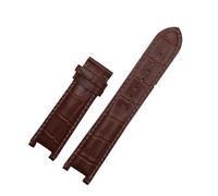 VDFNGFD Compatible With Leatehr Watchband 20 * 11mm 20 * 12mm 22 * 13mm Compatible With GC Guess Car-tier PASHA W3108/HPI004 Watch Strap Butterfly Buckle Bracelet(Brown BN-no buckle,16mm-6.5mm)