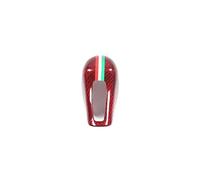 VDFNGFD Compatible With Maserati Levante Ghibli Quattroporte 2013-2018 Real Carbon Fiber Car Shift Hood Decorative Sticker Car Accessories(Red,Quattroporte 13-18)