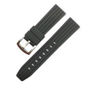 VDFNGFD Compatible With Quick Release Replacement Silicone Rubber Watch Band 20mm 22mm 24mm Strong Thickened Universal Strap(Black,20mm)