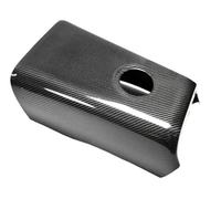 VDFNGFD Compatible With Real Carbon Fiber Car Rear Seat Armrest Panel Decoration Cover Protection Car Accessories Compatible With Nissan GTR R35 2008-2016(Black Carbon Fiber)