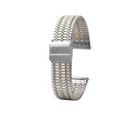 VDFNGFD Compatible With Release Thin Stainless Steel Metal Men's Women's Watchband 18mm 20mm 22mm Compatible With Longines TISSOT Casio Watch Strap Bracelet(Silver Golden,18mm)