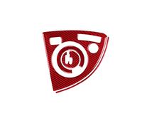 VDFNGFD Compatible with Toyota Prius 2012-2015 Carbon Fiber Car Central Control Gear Shift Panel Trim Cover Decoration Sticker Interior Accessories(Red LHD)