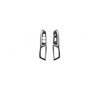 VDFNGFD Compatible With Toyota Tacoma 2012-2015 Carbon Fiber Car Window Glass Lift Button Switch Cover Door Armrest Panel Trim Sticker Accessories(Black,LHD)