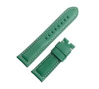 VDFNGFD Flat Colorful Vintage Leather Watch Band Compatible With Strap PAM111 441 312 Watchband 22mm 24mm 26mm Buckle(Gree,22MM MARK ON_GOLD BUCKLE)