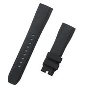 VDFNGFD Fluoro Rubber FKM Watchband Compatible With Strap Qucik Release 19/20/21/22mm(Black,21MM_BLACK BUCKLE)