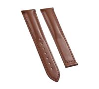 VDFNGFD Leather Watch Strap Compatible With Omega Wrist Straps Business 19mm 20mm 21mm 22mm Quick Release Band Replacement Bracelet(Brown-NO Buckle,22mm)