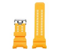 VDFNGFD Replacement Strap Compatible With Casio GPR-H1000 Maoren The Third Generation Men's Sport Waterproof Bracelet Rubber(Yellow-silver)