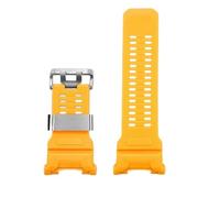 VDFNGFD Replacement Strap Compatible With Casio GPR-H1000 Maoren The Third Generation Men's Sport Waterproof Bracelet Rubber(B-yellow-silver)