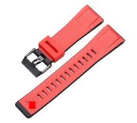 VDFNGFD Resin Strap Compatible With Casio GA2000 PRG-600 PRW-6600 PRG-650 Men Sports Waterproof 24mm Quick Release Watch(Red black)