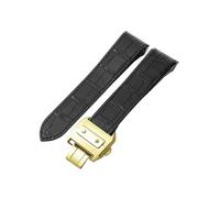 VDFNGFD Watch Strap Compatible With Cartier Santos100 Waterproof Sweat-Proof Men Women Band Accessories20 23mm(Black-Golden-Z8,23mm)