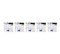 vdha 20 Packs Tuning Fork Set (128 Hz, 256 Hz, 512 Hz, 528 Hz) with Tuning Fork Hammer for Sound Healing Sound Vibration Tools
