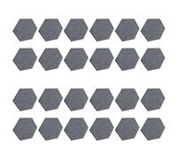 vdha Pack of 24 Self-Adhesive Soundproof Foam Acoustic Panels, 12 x 10 x 0.4, Hexagonal, Reduce Noise and Eliminate, Dark Grey