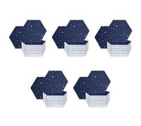 vdha Pack of 60 Star Hexagon Acoustic Plates, Sound-Absorbing Padding, Sound-Absorbing Plate for Acoustic Treatment