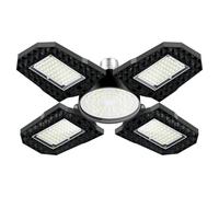 Vdhfgso 120W LED Garage Light Bulb 10000 Lumen Deformable LED Garage Ceiling Lights 4+1 Adjustable Panel 6000K E26/E27 LED Shop Light for Garage Workshop Bay Light Attic Light(Cool White Light,1PACK)