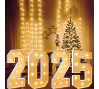 Vdhfgso 2.3FT Marquee Numbers Light Up Sign: Large Light Up Letters for Party Decorations - Wedding, Birthday, Baby Shower, Anniversary, Graduation(Number 2025,4ft)