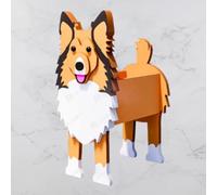 Vdhfgso Australian Cattle Dog Planter Pot Cute Garden Dog Flower Planter Container Holder for Outdoor Indoor Stuff Gift Small Westie(Sheltie Sheepdog)