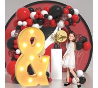 Vdhfgso Large Marquee Light Up Letters & Numbers 2.3FT/3.3FT/4FT: Giant Foam Board Mosaic Balloon Frame Letters for Wedding, Anniversary, Party(Letter AND,4ft)