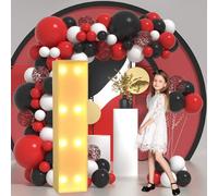 Vdhfgso Large Marquee Light Up Letters & Numbers 2.3FT/3.3FT/4FT: Giant Foam Board Mosaic Balloon Frame Letters for Wedding, Anniversary, Party(Letter I,3.3ft)