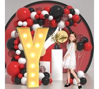 Vdhfgso Large Marquee Light Up Letters & Numbers 2.3FT/3.3FT/4FT: Giant Foam Board Mosaic Balloon Frame Letters for Wedding, Anniversary, Party(Letter Y,2.3ft)