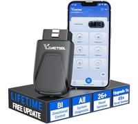 Vdiagtool D200 OBD2 Scanner Bluetooth, 2026 Bidirectional Car Diagnostic Tool with 26+ Resets, All System Wireless Fault Code Reader for iOS & Android, Free Update FCA & CAN FD Vehicle Scann Tool