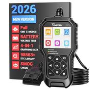 VDIAGTOOL VD30 Pro OBD2 Scanner, Car Diagnostic Tool for EOBD Cars, Fault Code Reader with Battery Voltage Test, OBD Scanner Live Data, Check Engine Light Error, I/M Readiness for All OBDII Protocols