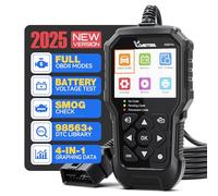 VDIAGTOOL VD30 Pro OBD2 Scanner, Car Diagnostic Tool with Battery Tester, Fault Code Reader for All OBD II with Reset, Live Data, Check Engine Light, I/M Readiness for All OBDII Protocol Vehicles