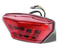 Vdifsvb Brake Tail Light For Scooter For Cafe For Racer For Bobber ATV Rear Motorcycle LED Tail Lights White License Plate Light Brake Stop Lamp DRL Motorcycle Tail light(1pc Red Shell)