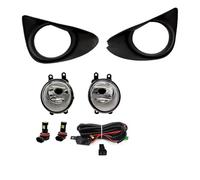 Vdifsvb For Toyota For Yaris For Hatchback DRL 2012 2013 2014 With Wires Switch Harness Kit Angel Eyes Fog Lamp Cover Car LED Fog Light Car Front Foglight(LED Fog)