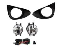 Vdifsvb For Toyota For Yaris For Hatchback DRL 2012 2013 2014 With Wires Switch Harness Kit Angel Eyes Fog Lamp Cover Car LED Fog Light Car Front Foglight(High LED Fog)