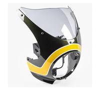 Vdifsvb Motorcycle Windshield For Kawasaki Z900RS 2018-2025 2021 2022 23 2024 Windshield Racer Retro Headlamp Motorcycle Front Headlight Fairing Windscreen Motorbike Wind Deflector(YELLOW gray)