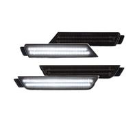 Vdifsvb Tail Light For Chevrolet For Camaro 2010-2015 4PIECE LED Side Marker Lamps Front Rear Dynamic Blue, White Light FOR Fender Side Light Rear Tail Lights(White Light)