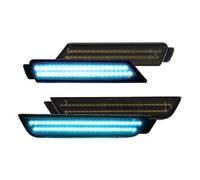 Vdifsvb Tail Light For Chevrolet For Camaro 2010-2015 4PIECE LED Side Marker Lamps Front Rear Dynamic Blue, White Light FOR Fender Side Light Rear Tail Lights(Blue Light)