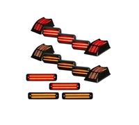 Vdifsvb Tail Light For Hummer H2 2003-2009/H2 SUT 2005-2009 14pieces/Set LED Double Row Roof Side Light LED For Fender Turn Signal Lamp Rear Tail Lights
