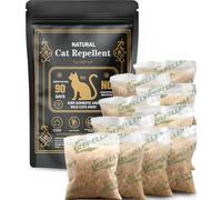 VDKOGSX Cat Repellent Indoor & Outdoor, Cat Urine Deterrent, Cats Pee Repellant, Cat Scratch Deterrent for Furniture/Rug/Curtain, Keep Cats Out of Yard, Safe Around People and Pets-10 Pouches