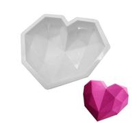 VDL Silicone 3D Heart Shape Giant Cake Mould Wax MELT Chocolate Baking SOAP