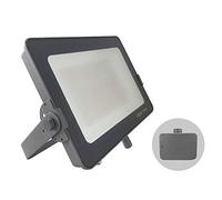 VDLLQYN 50W 4500-5000Lms, Grey Casing Outdoor IP65 LED Floodlight with Photocell Dusk Till Dawn Sensor, Energy Saving Security Light, Tri-Colour(150 Watts)