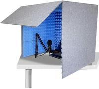 VDLLQYN, Desktop Soundproof Cover,Microphone Isolation Booth Cube,Portable Vocal Booth,isolation Booth For Music Studio Bedroom Home, Decreg Noise,for Recording Studio, Podcasts, Singing, And Broadca