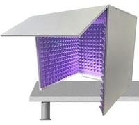 VDLLQYN, Desktop Soundproof Cover,Microphone Isolation Booth Cube,Portable Vocal Booth,isolation Booth For Music Studio Bedroom Home, Decreg Noise,for Recording Studio, Podcasts, Singing, And Broadca