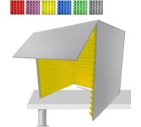 VDLLQYN, Microphone Foam Booth Cube, Foldable Detachable Portable Simple Recording Studio, Colours Available,Portable Simple Recording Studio(Yellow)